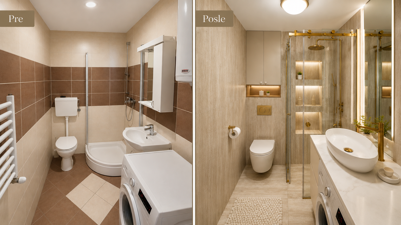 Renoviranje kupatila pre i posle – Davenetta Ceramics